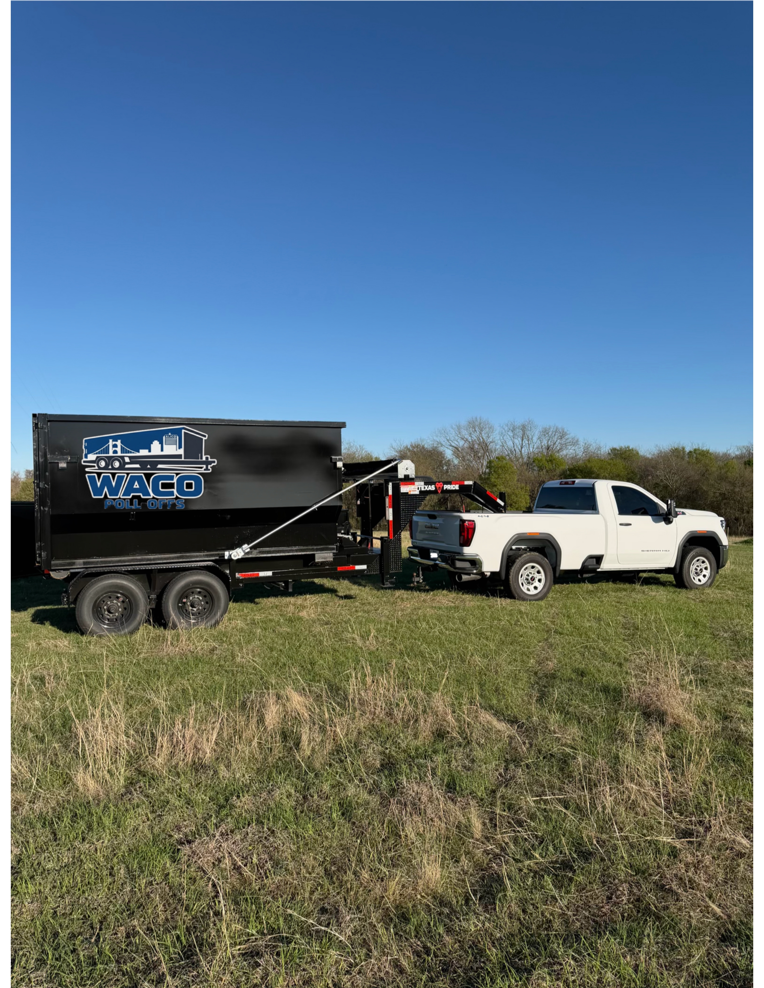 Waco Roll-Offs Delivery Truck